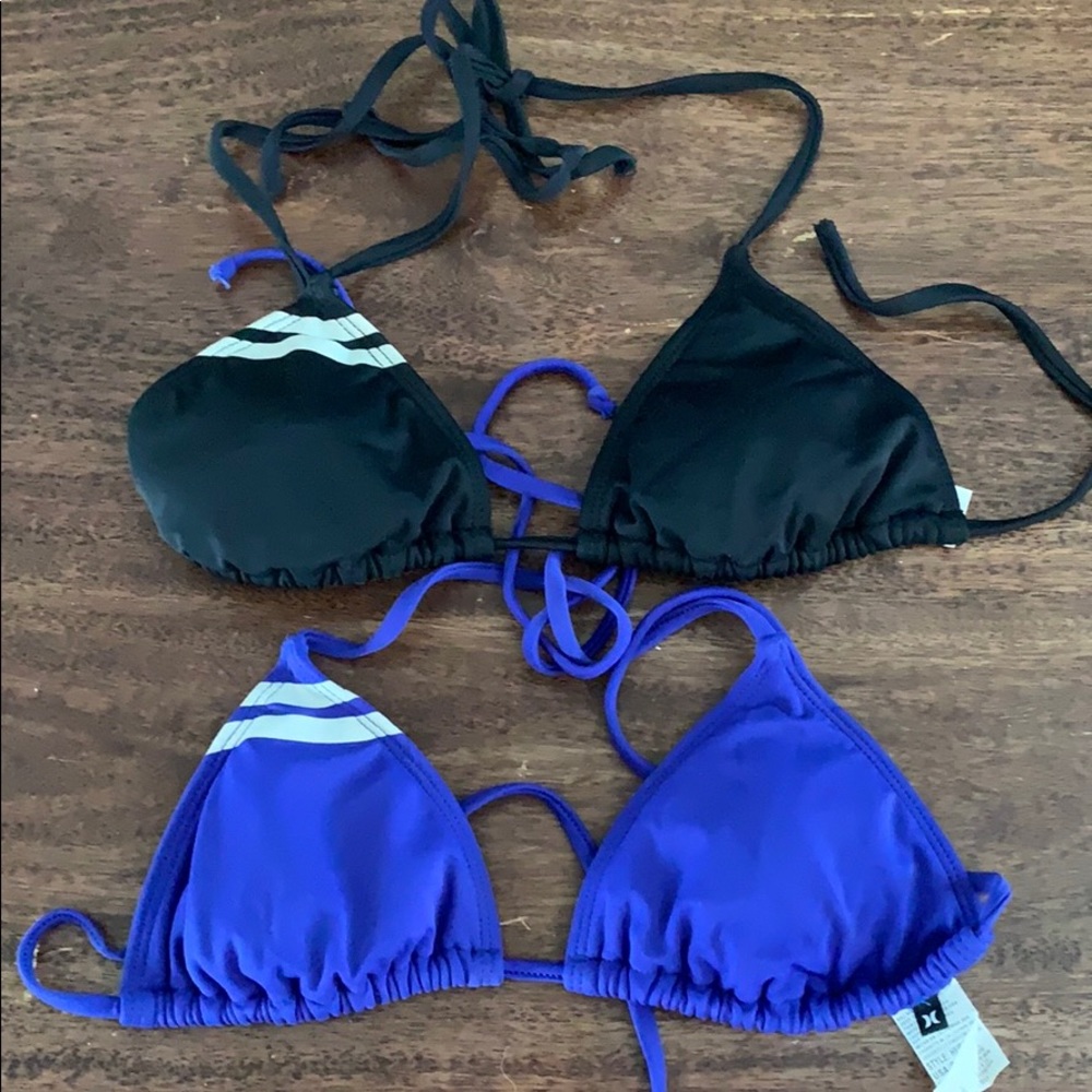 Hurley triangle bikini top bundle